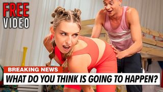 A jógaóra izgalmas fordulatot vett a szőke csajjal, Jayla De Angelisszal