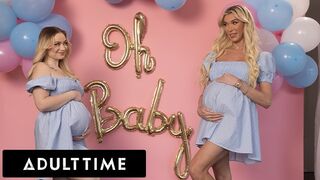 Terhes dögök Rylee Aubrey hármasban hűtlen férfival