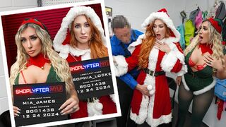 Mrs Claus milfjei büntetik tolvajokat dugással