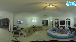 Forró tini latinák olajos leszbikus birkózása nagy seggű mostoha testvéreikkel vr-ben