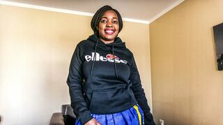 Afrikai diáklány casting szexet kap jutalomul