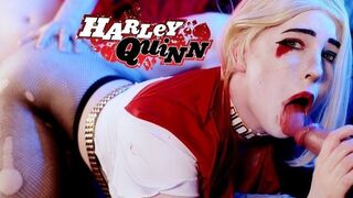 Mollyredwolf csábítása: Hatalmas fark a Harley Quinn szexi jelmezben