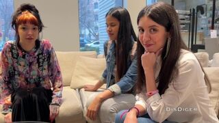 Naiv egyetemista lányok castingon izgató pénzért kemény szexért