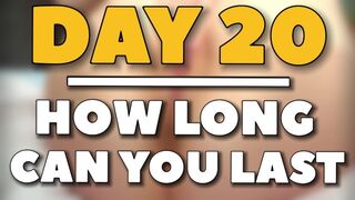 Kitartás edző - 20. nap: dögös MILF vadul maszturbál keményen