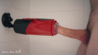 Férjem kipróbálja a Sohimi 360 forgó dugós férfi maszturbátort, és mennyei gyönyör!