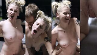 Csábító szőke tini vágyik a babára, a pasi csak mélyen lövellhet bele