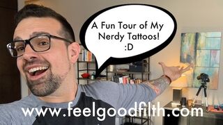 Tetkós bombázó tárja fel dögös mintáit! Teljes karos tetoválásai!