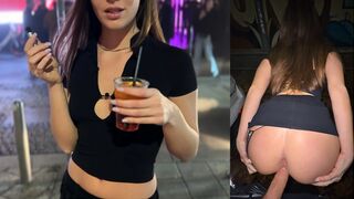 Vadul átéltem egy olasz bombázót a kocsi mögött a klub előtt