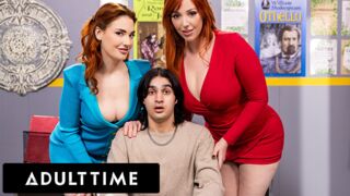 Adult Time kínálja: Forró vörös mostohaanya és tanárnő lángoló leszbikus szenvedélye